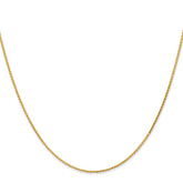 14K 1.0mm D/C Wheat Chain